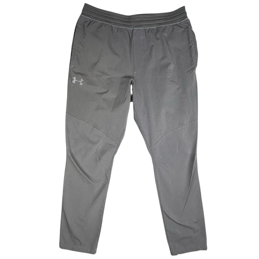 Under Armour Pants Mens XL Gray WG Woven Tapered Fitted Stretch Drawstring